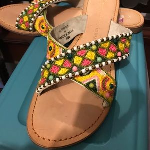 Tribal print sandal
